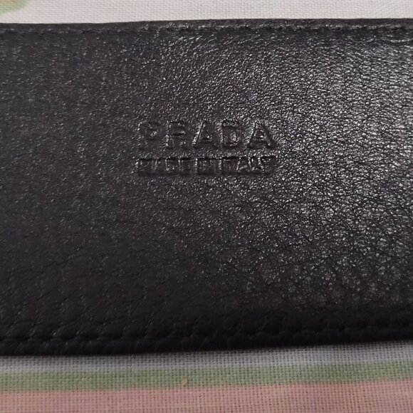 ❤️Womens PRADA Metallic Wide Belt Size 34/85